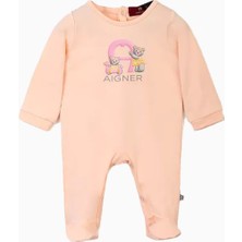 Aigner  Baby Romper Premium Turuncu Bebek Tulumu
