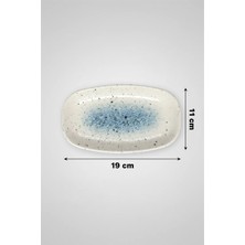 Valencia Oval Kayık Tabak 19CM Dijital Splash Rinart