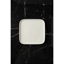 Verona Kare Pasta Tabağı 16.8cm Krem Rinart