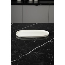 Toledo Oval Kayık Tabak 35X18CM Krem Rinart