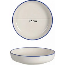 Toledo Çukur Tabak 22CM Rim Lacivert Rinart