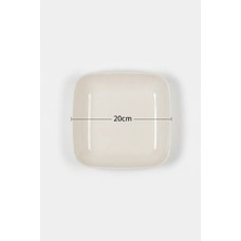 Verona Çukur Tabak 20X20CM Krem Rinart