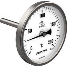 Ø100MM Pakkens 500 C° 100CM Dalma Boylu Taş Fırın Bahçe,köy,lahmacun Pide 1 Metre Kara Fırın Termometresi