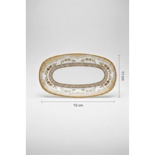 Valencia Oval Kayık Tabak 19CM Dijital Salda Rinart