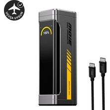 Aohi Starship 20.000 Mah 310W Pd3.1 Powerbank, Akıllı Dijital Göstergeli 2si1 Arada Taşınabilir Hızlı Şarj Cihazı, Şarj Istasyonu, Siyah