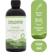 Zelome Kabak Çekirdeği Yağı 330 ml Sıvı Şişe Gluten İçermez Fonksiyonel Yağ