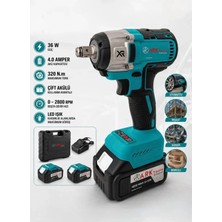 Ark Tools ARK2430 Kömürsüz Motor 36 W 4.0 Ah Çift Akülü Şarjlı Somun Sıkma Sökme 320 Nm