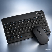 Mobixom Bluetooth Klavye Mouse Seti – Kablosuz, Ince ve Taşınabilir Tasarım – Tablet, Telefon ve Bilgisayar Uyumlu