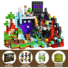 Minecraft Manyetik Orman Temalı Blok Oyuncak - 300 Parça