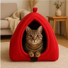 Be Active Pet Hut Kedi Köpek Evi Yumuşak Minderli Kapalı Evcil Hayvan Çadır Yatağı