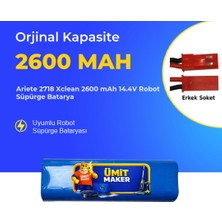Ümit Maker Ariete 2718 Xclean 2600 Mah 14.4V Robot Süpürge Batarya