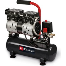 Velora Einhell Kompresör Te-Ac 110/6 Silent Plus (550 W'lık Sessiz Kompresör, Maks. 8 Bar, Yağsız/servissiz Motor, 6 L Tank, Basınç Göstergesi ve Hızlı Serbest Bırakma Kaplini, Emniyet Valfi)