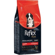 Orta ve Büyük Irk Kuzulu ve Pirinçli Yavru Köpek Maması 12 kg
