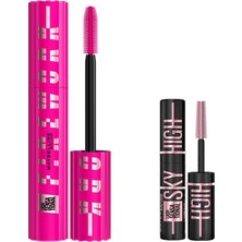 Velora Maybelline New York Lash Sensational Firework Maskara & Mini Lash Sensational Sky High Cosmic Black Maskara Makyaj Seti