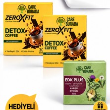 Çare Burada Zeroxfit Detox Coffee L-Carnitine Ginseng Detoks Kahvesi (30 Adet x 2 Kutu) - Edk Plus Bitkisel Toz Hediyeli Avantaj Seti