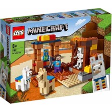 Velora LEGO Minecraft Ticaret Noktası 21167 Minecraft Steve ve Iskelet Oyuncakları Içeren Koleksiyonluk Aksiyon Figürlü Oyun Seti (201 Parça)