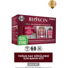 Bioxcin Forte Yoğun Bakım Kiti (Tablet - Şampuan - Serum) - Yoğun Saç Dökülmesi Seti