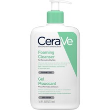 Velora Cerave Normal ve Yağlı Ciltler Için Seramid Içerikli Köpüren Temizleyici Yüz Vücut 473 ml