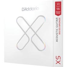 Brf Store Pmstore D'addario 13-56 Medium, Xs 80/20 Bronz Kaplamalı Akustik Gitar Telleri | Xs Kaplamalı Akusti