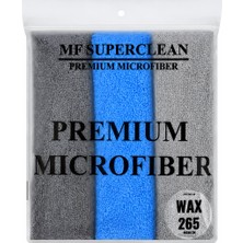 Superclean Mikrofiber Cila Bezi 40X40 cm - 265 Gsm - Lazer Kesim - 3'lü Paket