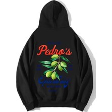 Brz Collection Unisex Oversize Pedro's Olive Vintage Spanish Olive Hoodie Siyah
