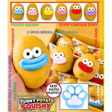 Oyuncak Sahili Squishy Patates Smushers Sukuşi ve Kedi Patisi 2 Ürün Yavaş Yükselir Stres Sebze Squishy Patato Gülen Yüzler Sevimli Esnek Sukuşi Yumuşak Sık Bırak Stres Sıkma Oyuncağı