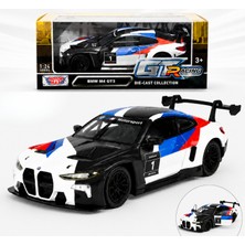 Giffy Oyuncak Bmw-M4 Gt3 Model Die Cast Model Araba Kutulu Metal Gövde Gerçekçi Görünüm Koleksiyon Ürünü 1:24 Ölçek