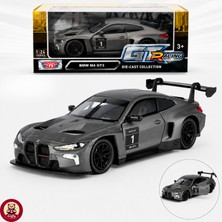 Giffy Oyuncak Bmww-M4 Gt3 Model Die Cast Model Araba Kutulu Metal Gövde Gerçekçi Görünüm Koleksiyon Ürünü 1:24 Ölçek