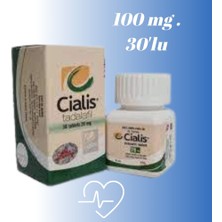 K.B_CIALIS_100_MG_HAP 100 Mg 1 Kutu 30'lu Orjinal Kutulu Geciktiricil Sertleştiricil H-B Erkekler Için Özel Performans Artırıcıl Cialis_ss 100 Mg Kutulu ÇIALIS100_MGG
