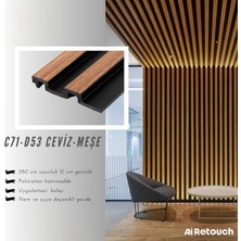 Ender Dekor C71-D53 Siyah Meşe Klasik Lambri Duvar Panel