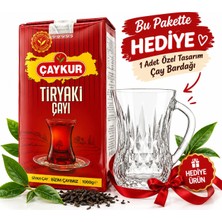 Çaykur Tiryaki 1kg + Çay Bardağı (Hediye)