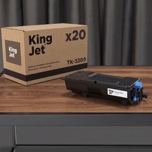Kingjet Kyocera Uyumlu TK-3300 Standart Kapasiteli (20'li Paket) Çipli Muadil Toner | Ecosys MA4500IX