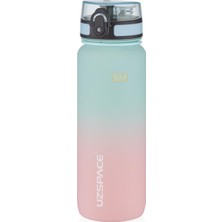 1001 Uzspace 800ML Çift Renkli Sızdırmaz Bpa Içermez Kilitlenebilir Kapaklı Motivasyonel Tritan Su