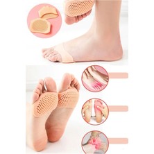 Herfie Orta Parmağa Geçen Nasır Koruyucu Metatarsal Silikon Pad Ayakkabı Vurma Önleyici Taban
