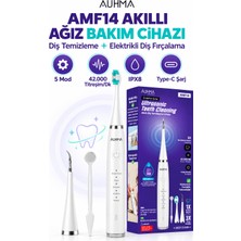Linarya AMF14 Ultrasonik Diş Temizleme Cihazı Siyah | 42.000 Titreşim/dk | 5 Mod | Ipx8 Su Geçirmez | Elektrikli Diş Fırçası