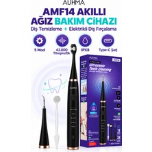 Linarya AMF14 Ultrasonik Diş Temizleme Cihazı Siyah | 42.000 Titreşim/dk | 5 Mod | Ipx8 Su Geçirmez | Elektrikli Diş Fırçası
