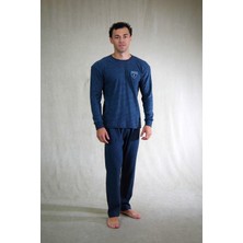 Estiva Erkek Çizgili Interlok Şardonlu Pijama Takımı