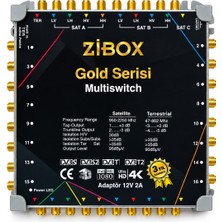 Zibox Zıbox Gold Serisi 10/8 Multiswitch Uydu Santrali