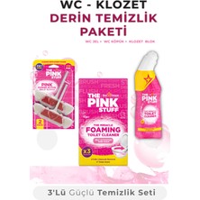 The Pink Stuff Wc Klozet Derin Temizlik Seti 3'lü – Tuvalet Temizleyici Jel + Köpük + Aktif Klozet Bloğu