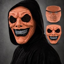 NW NessiWorld Siyah Ağız ve Beyaz Diş Detaylı File Gözlü Maske
