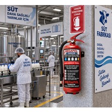 6 kg Kkt Abc Ysc Tozlu Kuru Kimyevi Fabrika ve Iş Yerlerine Uygun Yangın Söndürücü, Yangın Söndürme Tüpleri, Yangın Tüpü, Yangın Cihazı