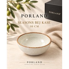 Porland Seasons Bej Kase 10 cm Sosluk Mezelik Kase