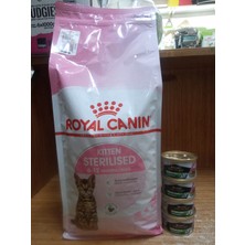 SY Royal Canin Kitten Sterilised Yavru Kedi Kuru Maması 2 Kg+4 Adet Pro Plan Kısır Kedi Konserve Tonbalıklı&somonlu