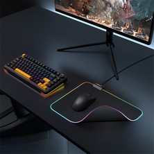 sbodurhome Rampage Mp-21 Pulsar M Rgb Ledli 252X328X3 mm Siyah Oyuncu Mouse Pad