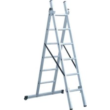 Sözbir Merdiven 2x2 = 4 Mt + 1 A Tipi Alüminyum Sürgülü Merdiven 63X25 Çok Amaçlı/Pratik/Kolay