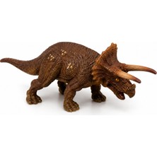 Kidzon Styracosaurus Dinozor Figürü - Gerçekçi Boynuzlu Dinazor Oyuncak Modeli