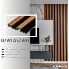 Ender Dekor C54-D53 Siyah Ceviz Klasik Lambri Duvar Panel