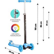 NW NessiWorld Mavi Twist Işıklı Scooter