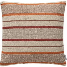 Mudo Home Mılena Çizgili Kırlent Turuncu 45X45