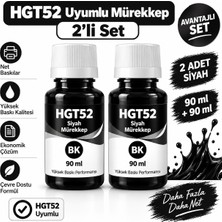 Bionet Teknik Hp Ink Tank 415 Uyumlu GT52 Muadil Siyah Mürekkep 2'li Paket